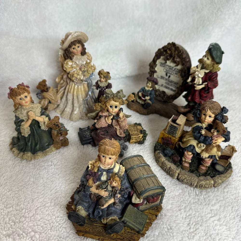 Boyds  Yesterdays' Child  The Dollstone Collection Lot Of 6 Figurines Vintage